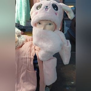 Panda Hat/scarf for kids/adults